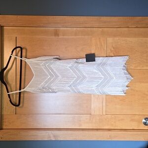 Lulus White Fringe Mini Dress